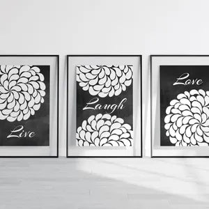 Framed print version with a black frame and white mat border.