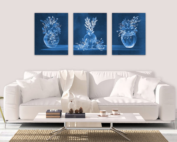 Blue Wall Art Print Set - HOME1116