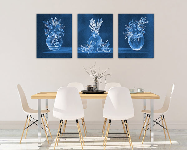 Blue Wall Art Print Set - HOME1116
