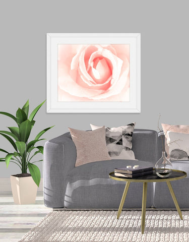 Pink Flower Photography, Rose Picture, Pink Home Decor CANVAS or Print, Bedroom Wall Art, Living Room Decor, Pink Bathroom Art - FLOWER13