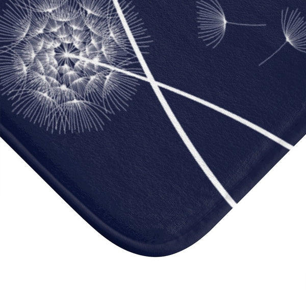 Blue Blowing Dandelion Memory Foam Mat - MAT23