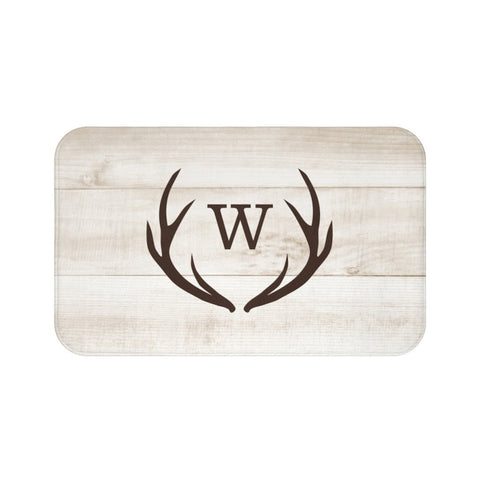 Light Brown Personalized Antler Memory Foam Mat - MAT1