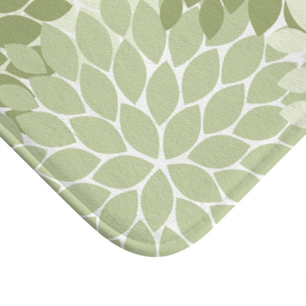 Sage Green Flower Burst Memory Foam Mat - MAT27