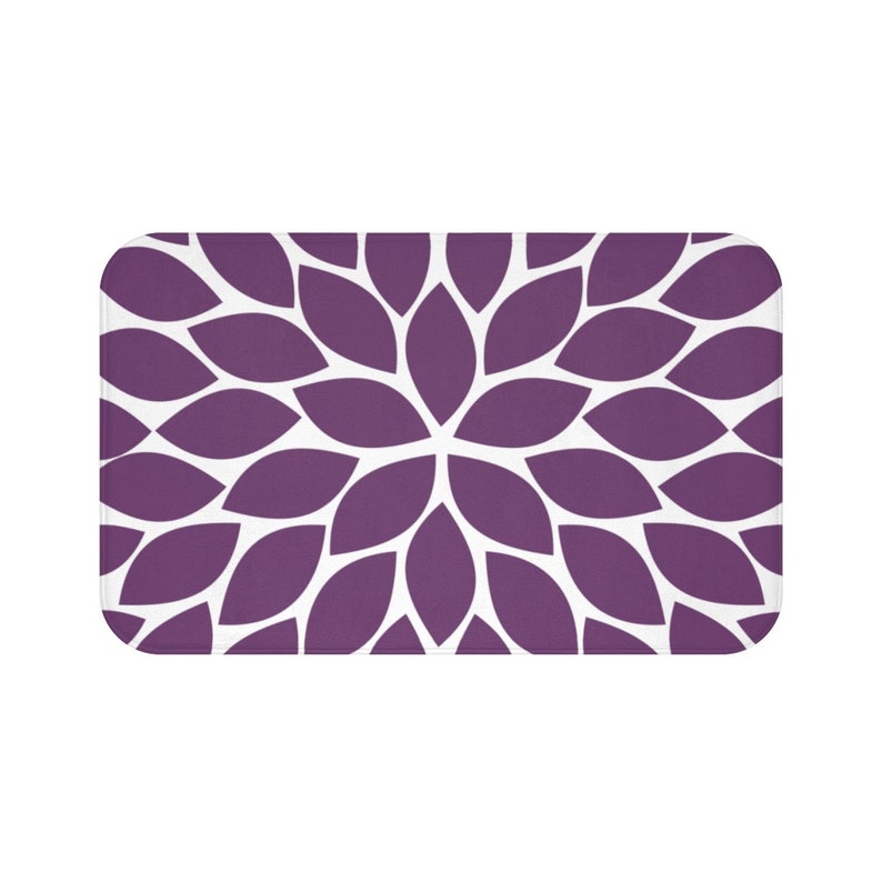 Purple Petals Memory Foam Mat - MAT30