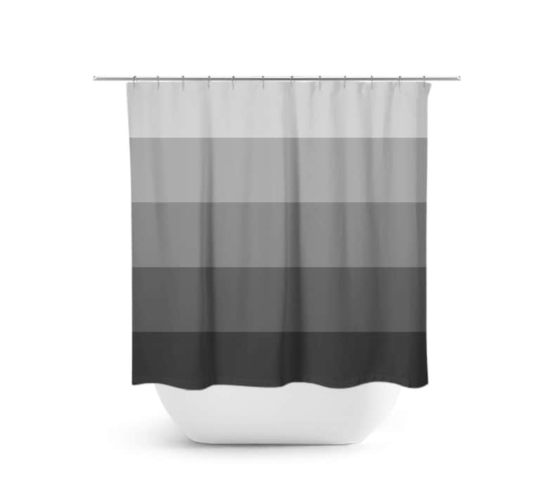 Gray Color Blocks Shower Curtain - SHOWER115