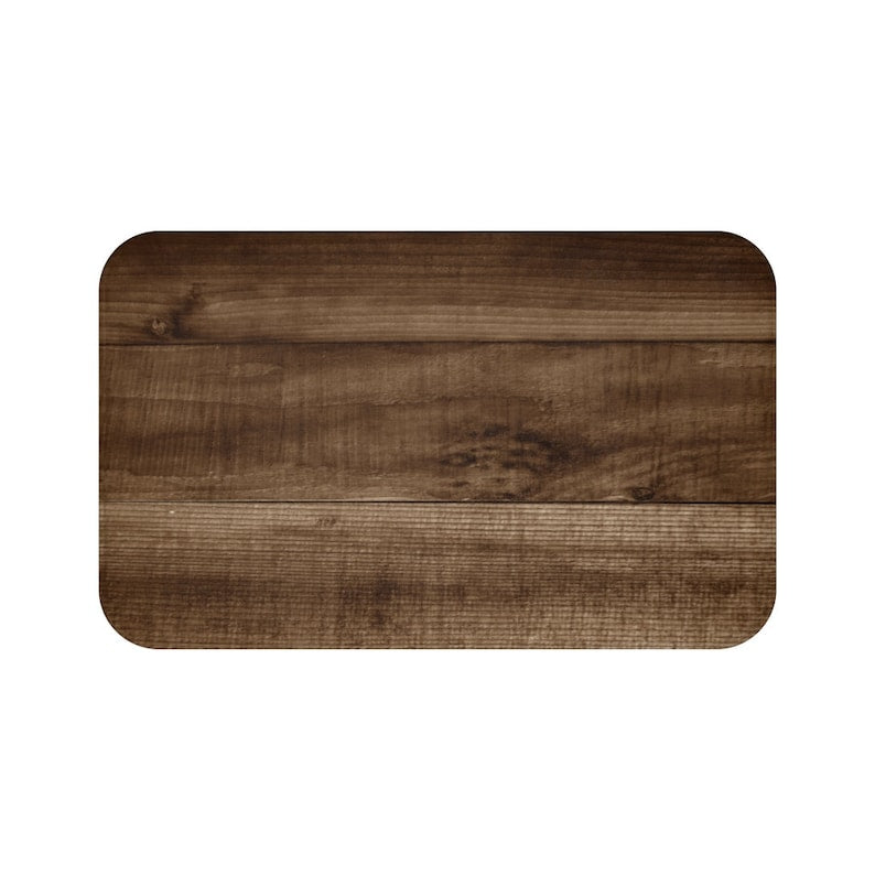 Brown Wood Memory Foam Mat - MAT55