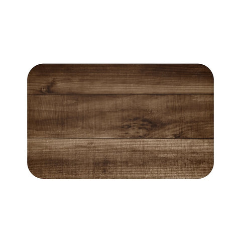 Brown Wood Memory Foam Mat - MAT55