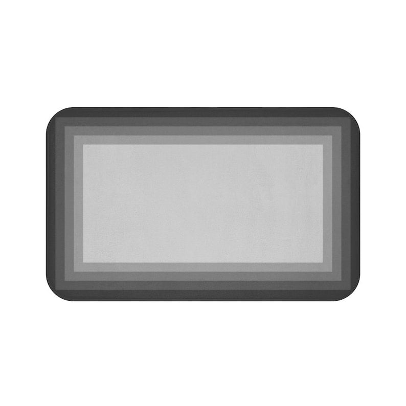 Gray Color Block Memory Foam Mat - MAT57