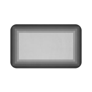 Gray Color Block Memory Foam Mat - MAT57