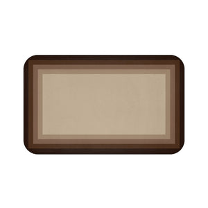 Brown Color Block Memory Foam Mat - MAT58