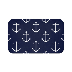 Blue Nautical Anchor Memory Foam Mat - MAT82