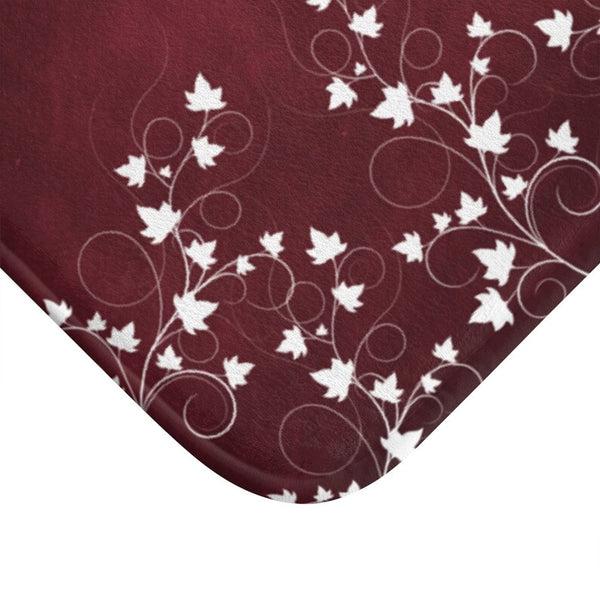 Dark Red "This Kitchen is Seasoned with Love" Kitchen Memory Foam Mat - MAT67