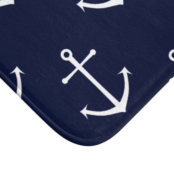 Blue Nautical Anchor Memory Foam Mat - MAT82