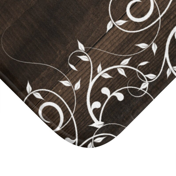 Brown Scroll "Thankful & Blessed" Kitchen Memory Foam Mat - MAT88