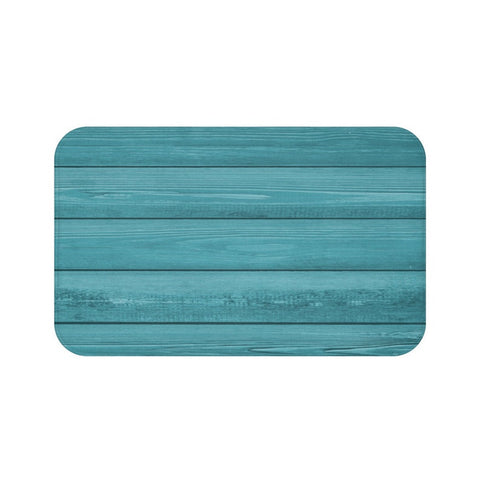 Teal Wood Memory Foam Mat - MAT100