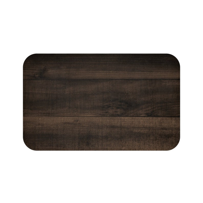 Dark Brown Wood Memory Foam Mat - MAT101