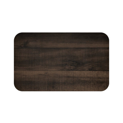 Dark Brown Wood Memory Foam Mat - MAT101
