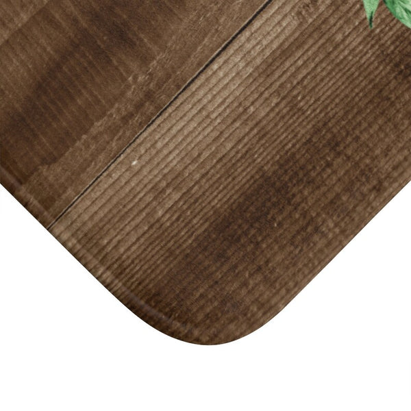Brown & Green Wreath Monogram Memory Foam Mat - MAT107