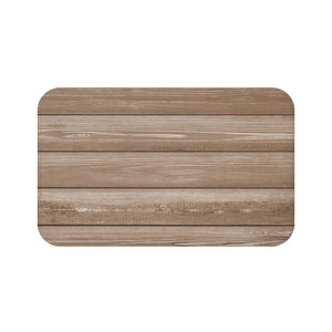 Brown Wood Memory Foam Mat - MAT129