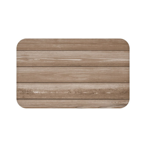 Brown Wood Memory Foam Mat - MAT129