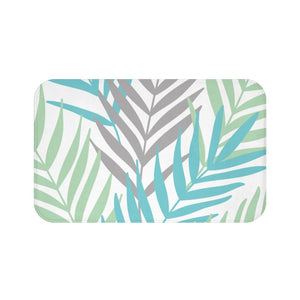 Sea Glass Palm Leaves Memory Foam Mat - MAT132