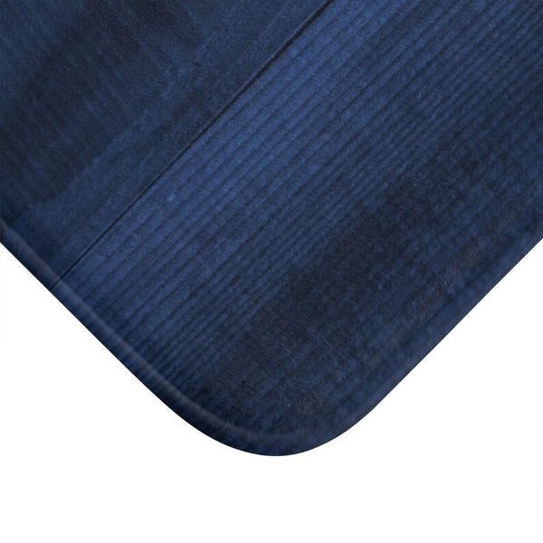 Dark Blue Wood Memory Foam Mat - MAT128