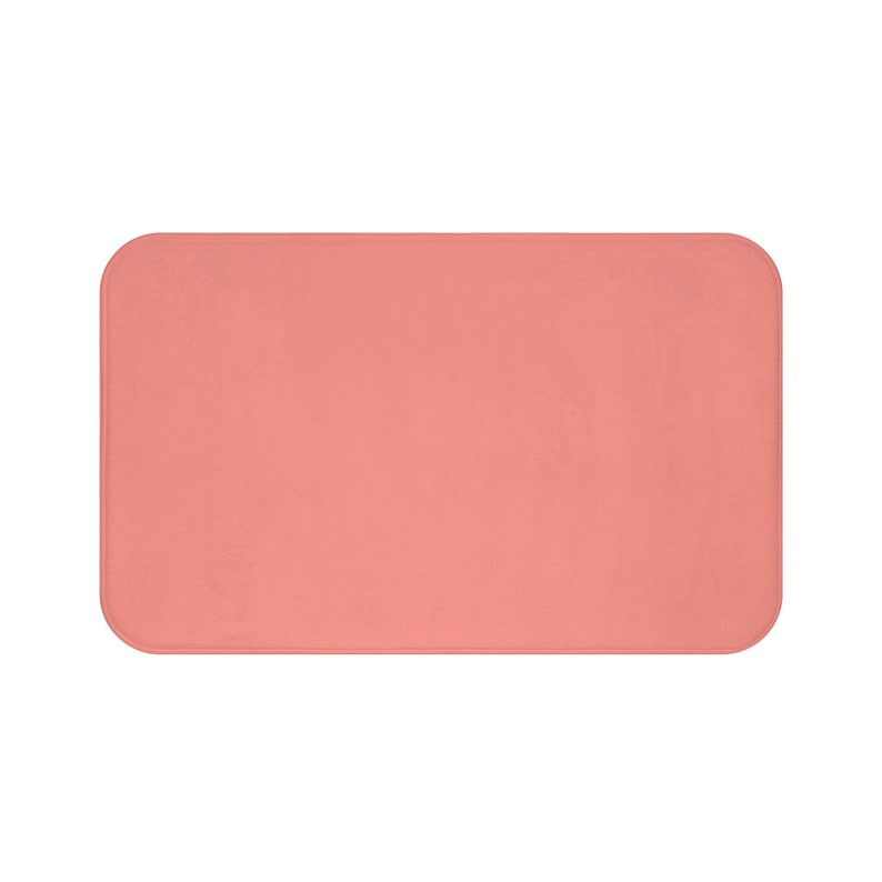 Solid Coral Memory Foam Mat - MAT130