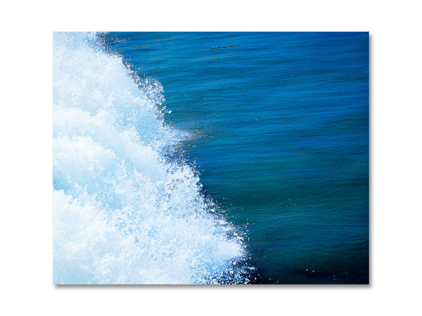 Seascape Photography - Blue & White Crashing Waves Fine Art - NATURE23