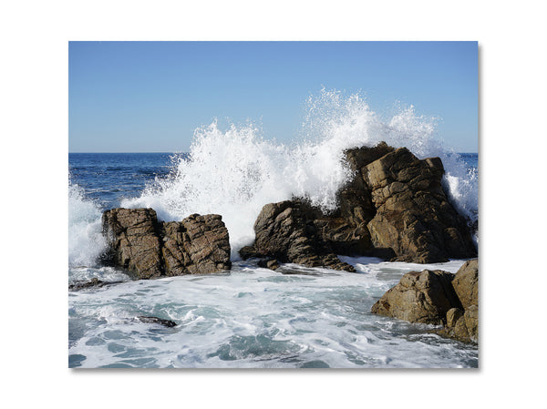 Coastal Photography - Crashing Waves on Rocky Shores - NATURE25