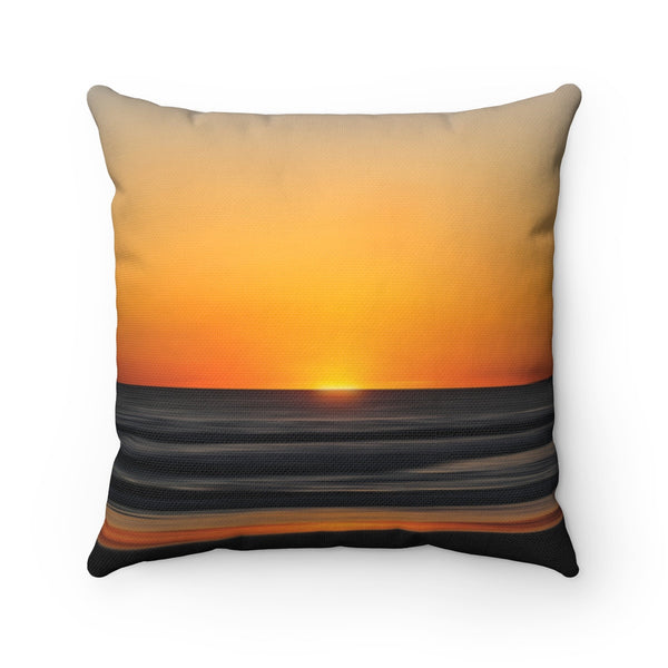 Sunset Pillow Cover, Beach Pillow Case, Orange Pillow Covers, Abstract Art Throw Pillow, Beach House Decor, Orange Bedding - EONS-PLW4