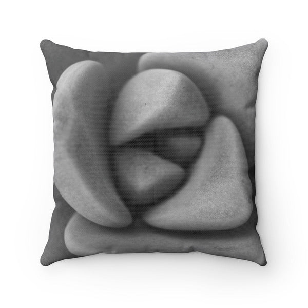 Black and White Cushion Covers, Flower Photograph Pillow, Botanical Pillow Covers, Succulent Pillow, Floral Accent Pillow - EONS-PLW10