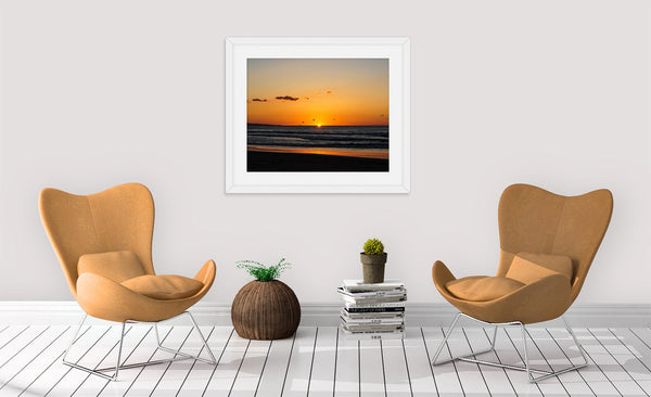 Seascape Photography - Golden Beach Sunset Fine Art - NATURE8