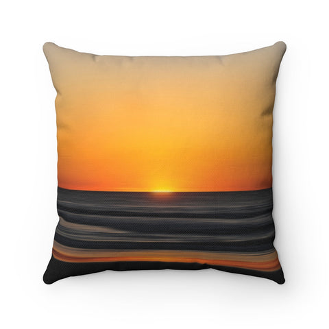 Sunset Pillow Cover, Beach Pillow Case, Orange Pillow Covers, Abstract Art Throw Pillow, Beach House Decor, Orange Bedding - EONS-PLW4