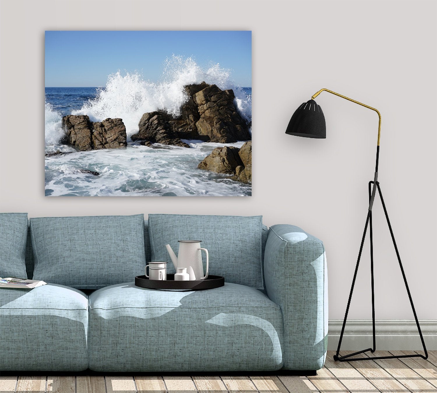 Coastal Photography - Crashing Waves on Rocky Shores - NATURE25