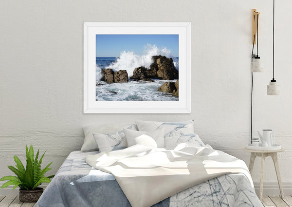 Coastal Photography - Crashing Waves on Rocky Shores - NATURE25