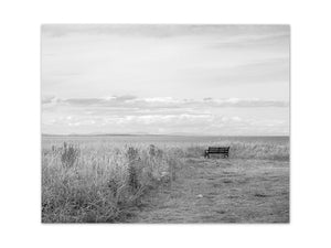 Scotland Travel Photography - Black & White Photograph of The North Sea Ocean View - NATURE7
