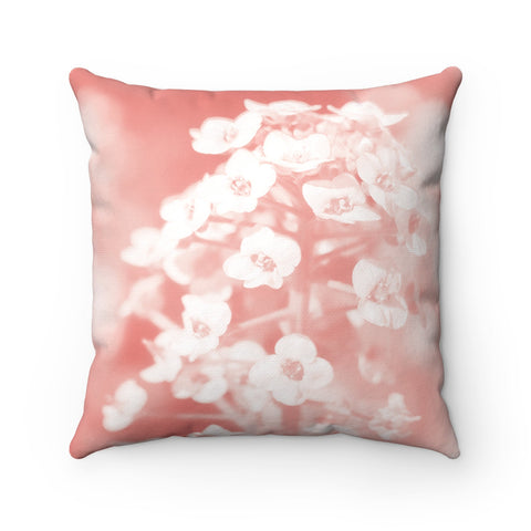 Coral Pillow Cover, Flower Pillows, Coral Accent Pillow, Coral Home Decor, Coral Bedroom Decor, Decorative Throw Pillow - EONS-PLW12