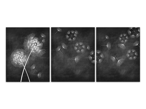 Home Decor CANVAS, Blowing Dandelion Pictures, Dandelion Bathroom Wall Decor, Dandelion Bedroom Decor, Dandelion Nursery Wall Art - HOME483