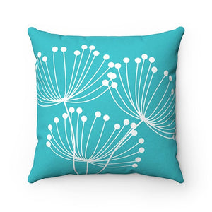 Aqua Pillow Covers, Dandelion Pillow Cover, Turquoise Throw Pillow Cover, Accent Pillow, Modern Home Decor, Aqua Nursery Pillow - PIL88