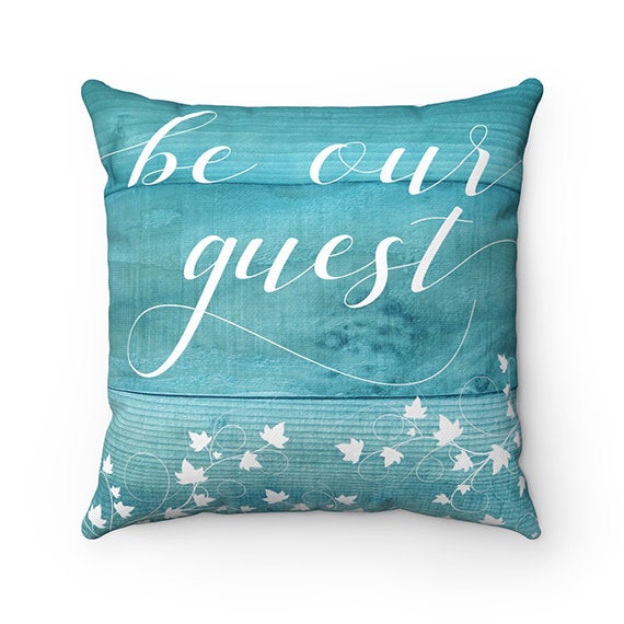 Welcome Friends Pillow, Be Our Guest Pillow, Throw Pillow Cover, Farmhouse Decor Rustic Country, Guest Room Decor, Guest House Decor - PIL38