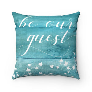 Welcome Friends Pillow, Be Our Guest Pillow, Throw Pillow Cover, Farmhouse Decor Rustic Country, Guest Room Decor, Guest House Decor - PIL38