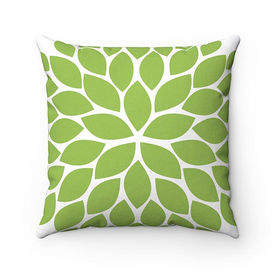 Teal Green Gray Pillow Covers, Flower Burst Pillow Cover, Throw Pillow Cover, Accent Pillow, Modern Home Decor, Nursery Pillow - PIL78