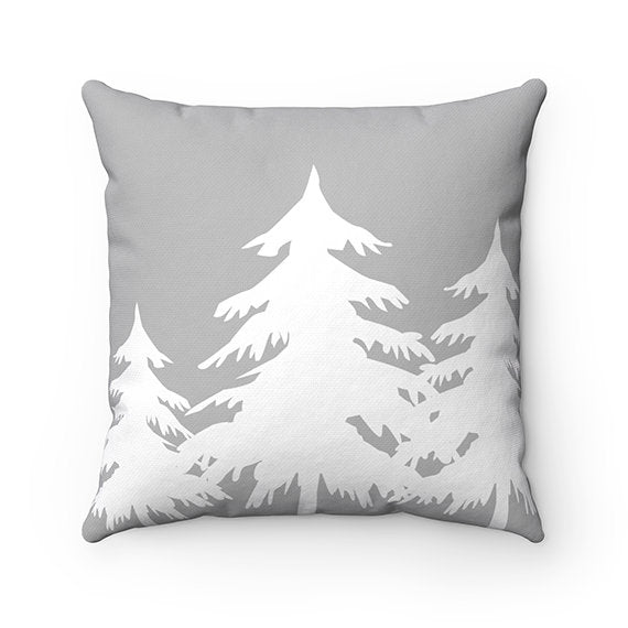 Mountain Cabin Decor, Rustic Home Decor, Gray Buck Deer Head Antlers Pillow Cover, Mountain Accent Pillows, Farmhouse Pillow Cover - PIL72