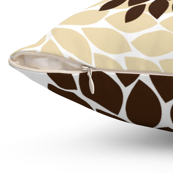 Brown and Green Pillow Covers, Flower Burst Pillow Cover, Throw Pillow Cover, Accent Pillow, Modern Home Decor, Nursery Pillow - PIL69