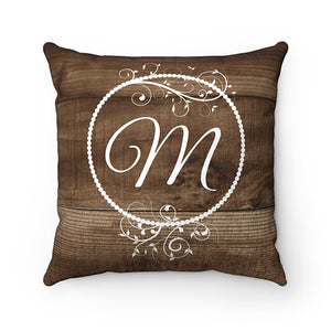 Personalized Throw Pillow COVERS, Bridesmaid Gift, Accent Pillows, Custom Bedroom Decor, Monogram Pillow Covers, Rustic Home Decor - PIL4