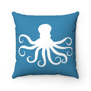 Octopus Pillow, Beach House Decor, Throw Pillow Cover, Beach Cottage Accent Pillow, Blue Pillow, Tropical Decor, Octopus Home Decor - PIL129