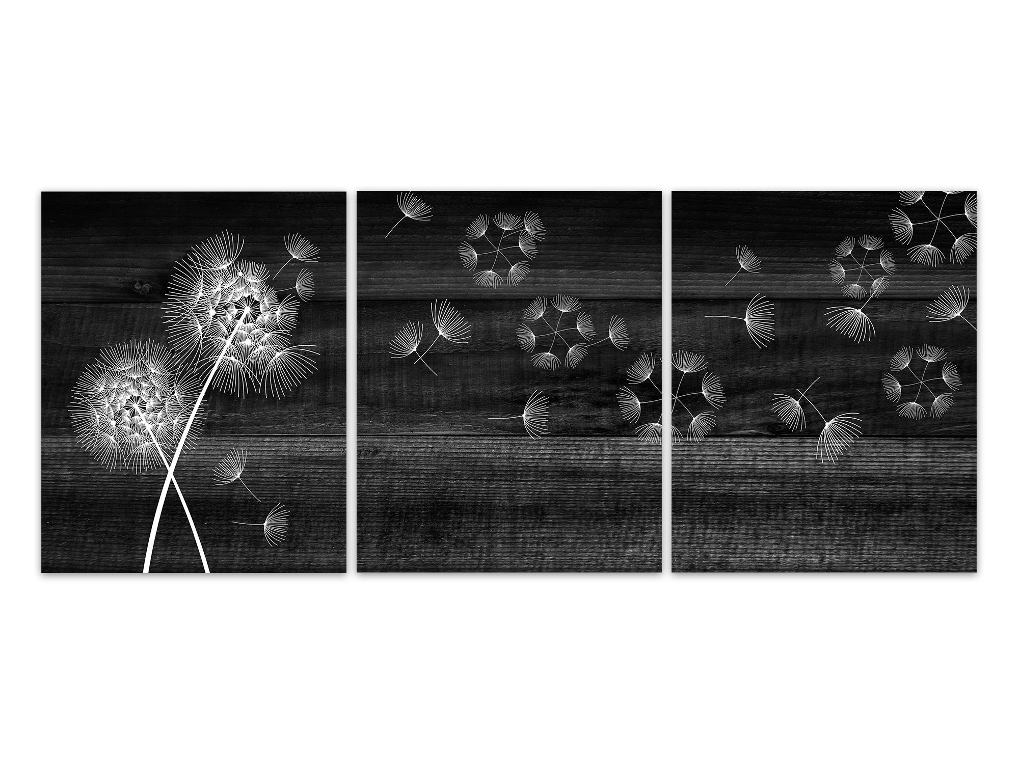 Rustic Decor, Blowing Dandelion Pictures, Dandelion Bathroom Wall Decor, Dandelion Bedroom Decor, Dandelion Nursery Wall Art - HOME599