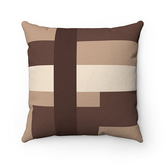 Brown Pillow Covers, Geometric Pillow Cover, Throw Pillow Cover, Accent Pillow, Modern Home Decor, Brown Bedroom, Brown Bedding - PIL174