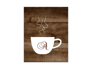 Personalized "But First Coffee" Rustic Kitchen or Dining Room Wall Art - HOME158